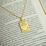 Pride And Prejudice Book Pendent Necklace, thumbnail 2 of 5