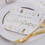 Gold Foiled Merry Christmas Paper Napkins, thumbnail 1 of 3