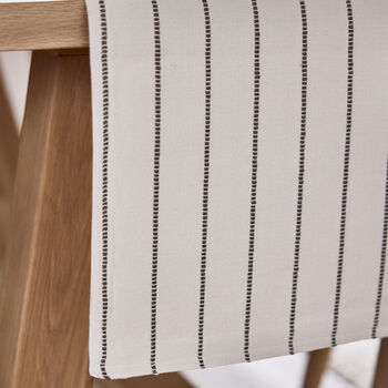 Colbrook Striped Cotton Table Runner, 4 of 5