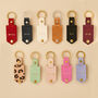 Personalised Metal Photo Keyring With Navy Leather Case, thumbnail 4 of 9