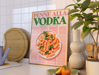 Vodka Pasta Kitchen Print, 2 of 3