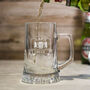 Personalised Beer Label Glass Tankard, thumbnail 1 of 3