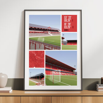 Barnsley Views Of Oakwell Poster, 3 of 7