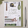Diy Builder Tools Happy Birthday Greeting Card, thumbnail 1 of 3