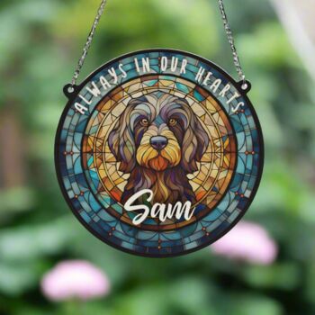 Cockapoo Black Memorial Suncatcher, 6 of 6