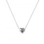 Sterling Silver Heart Charm Necklace, thumbnail 5 of 7