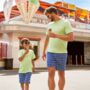 Father And Son Matching Wave Print Swim Shorts, thumbnail 1 of 8