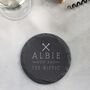 Personalised 'Tee Riffic' Golf Pun Slate Coaster, thumbnail 4 of 10