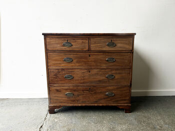 19th Century Georgian Antique Mahogany Chest Of Drawers, 2 of 12