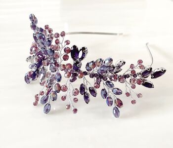 Purple Crystal Occasion Headband, 5 of 6