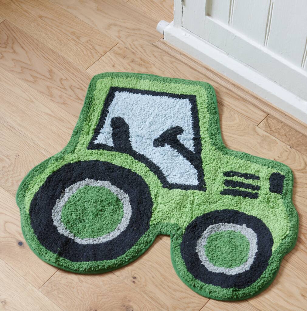 Tractor Rug For A Nursery, 1 of 3