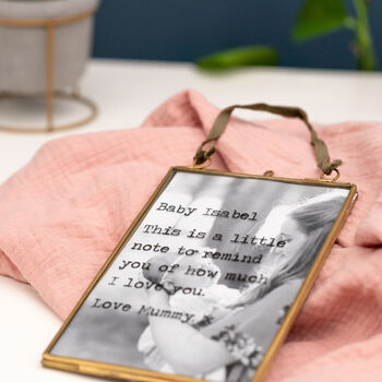 Personalised Brass Love Letter Frame, 2 of 4
