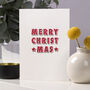 Red Merry Christmas Card, thumbnail 1 of 3