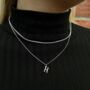 Personalised 18 K Gold Necklace A Z Initial Pendant, For Girls Initial, thumbnail 6 of 8