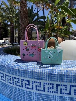 Summer Beach Crocbagg Three Sizes 20+ Colours Leopard Print, 3 of 12