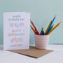 Personalised Colour In I Love Daddy Father’s Day Card, thumbnail 5 of 11