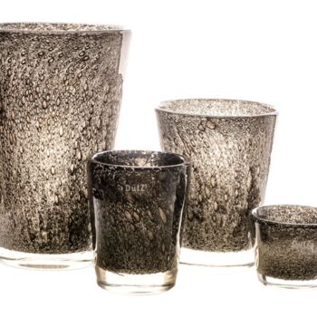 Conic Vase Thick Glass With Bubbles By Dut Z, 6 of 8