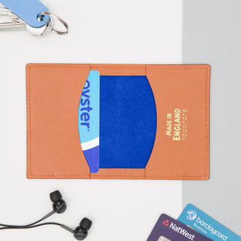 Bright Leather Travel Card Holder, 3 of 8