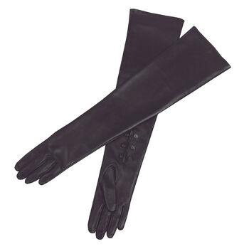 Kelly. Women's Opera Length Silk Lined Leather Gloves, 2 of 5