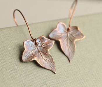 Opal Ivy Leaf Earrings, 2 of 5