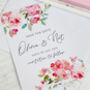 Romantic Floral Personalised Save The Date Card, thumbnail 2 of 3