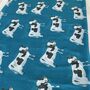Turquoise Dairy Cow Print Scarf, thumbnail 2 of 6