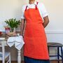 Orange Two Tone Utility Apron, thumbnail 1 of 4