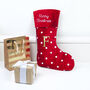 Personalised Polka Dot Christmas Stocking, thumbnail 2 of 4