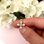 Sterling Silver Mini Lily Flower Earrings, thumbnail 9 of 12