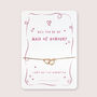 Pink Will You Be My Bridesmaid Bridal Proposal Bracelet, thumbnail 5 of 11