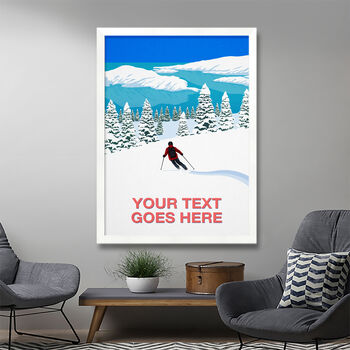 Personalised Ski Run Art Print, 3 of 6