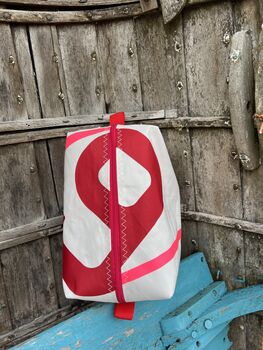 Large Recycled Sailcloth Wash Bag, 2 of 9