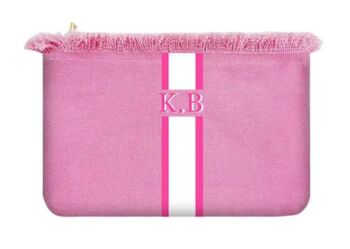 Personalised Annie Stripe Fringe Pouch Clutch Bag, 12 of 12