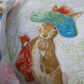 Beatrix Potter© Patchwork Name Cushion, 4 of 7