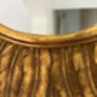 32cm Gold Sunburst Mirror Feather Leaf Decor Distressed Gift, thumbnail 4 of 7