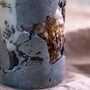 Concrete And Oyster Shell Pillar Candle, thumbnail 3 of 4