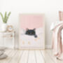 Cat Quote 'Stay In Bed With My Cat' Art Print, thumbnail 4 of 5