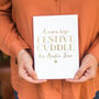 Personalised Foil 'Festive Cuddle' Christmas Card, thumbnail 2 of 3