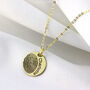 Personalised 9ct Solid Gold Fingerprint Round Charm, thumbnail 4 of 6