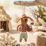 Handmade Felt Coconut Canine Hanging Summer Decoration, thumbnail 1 of 3