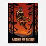 'Rather Be Riding' Mountain Bike Art Print, thumbnail 3 of 3