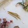 Set Of Gold Rhinestone Bridal Hair Pins, thumbnail 2 of 4