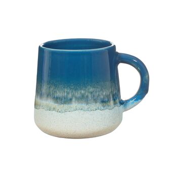 Ombre Glaze Blue Stoneware Mug, 3 of 6