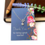 Thank You Teacher Tiny Full Moon Serling Silver Bracelet, thumbnail 8 of 10