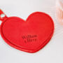 Personalised Leather Heart Keyring, thumbnail 4 of 5