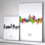 Derby Skyline Portrait Print And Box Canvas, thumbnail 2 of 5