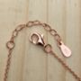 Infinity Plain Bracelet Rose Or Gold Plated 925 Silver, thumbnail 7 of 9