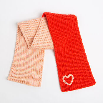 Toddler Scarf Easy Knitting Kit, 4 of 8