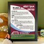 50 Years Of Being A Football Fan 50th Birthday Print Gift 50 Clubs Available, thumbnail 3 of 6