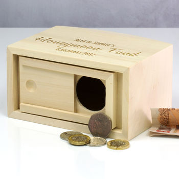 Personalised Honeymoon Destination Fund Money Box, 2 of 2